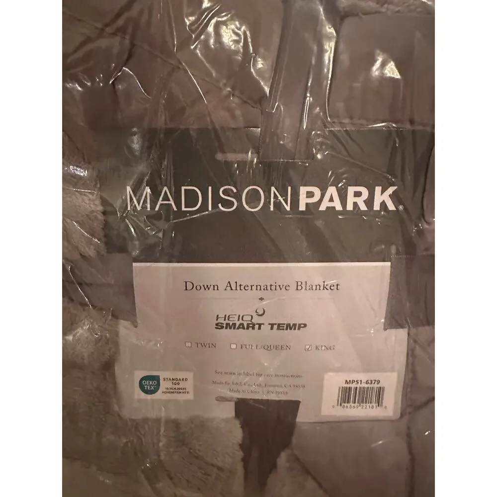 Madison Park Campbell Reversible HeiQ Smart Temperature Down Alternative Blanket
